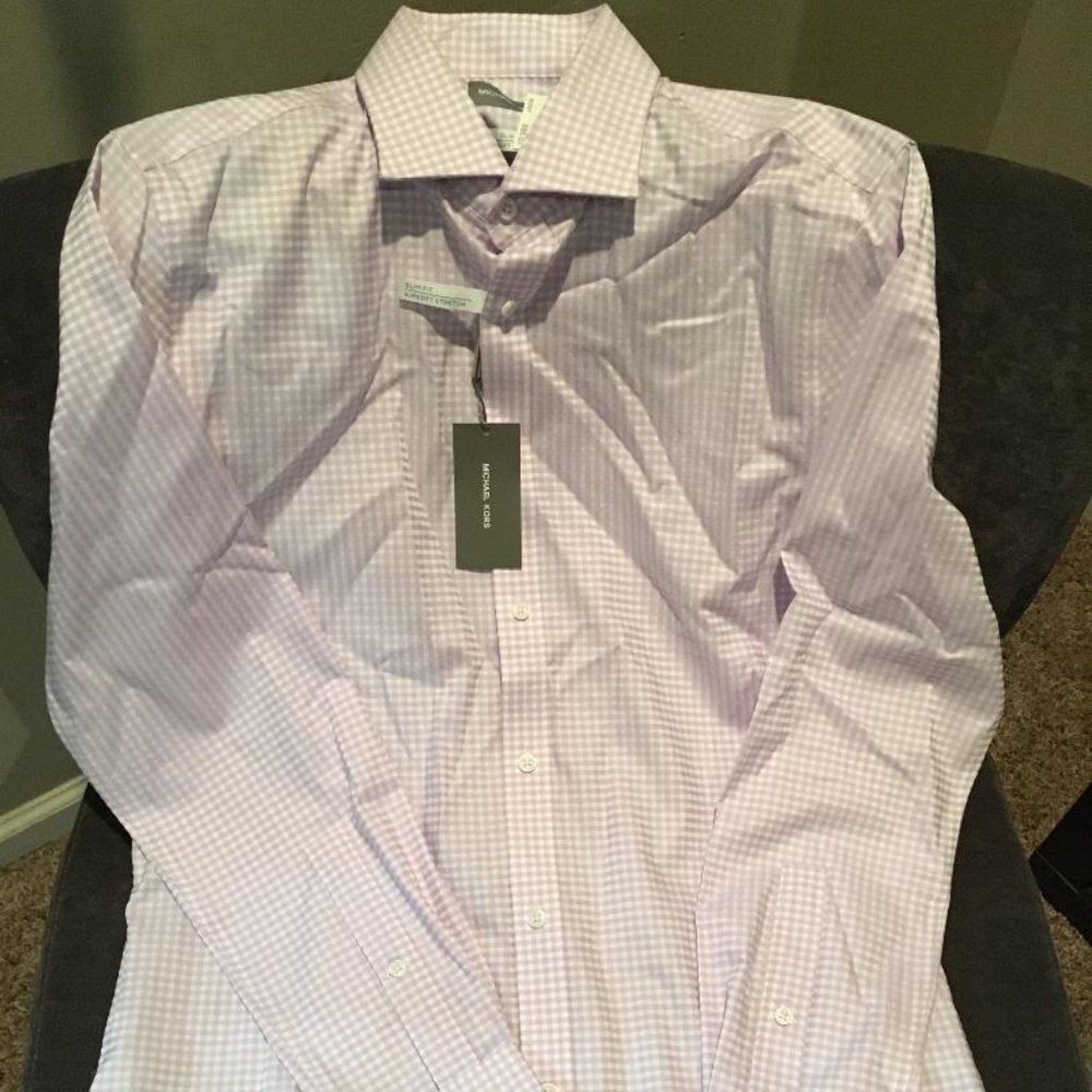 MK Slim-Fit Non-Iron Airsoft Stretch Dress Shirt